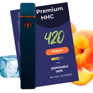 HHC VAPE “peach” 1ml.
